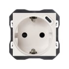 SIMON - Base schuko SIMON 270 - EMPOTRAR con cargador USB C