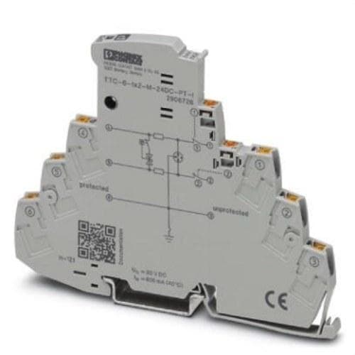 PHOENIX CONTACT - Protección contra sobretensiones TTC-6-1X2-M-24DC-PT-I