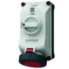 MENNEKES - Base mural DUOi 32A 5P 6h 400V IP67/IP69 indicador de tensión LED X-CONTACT