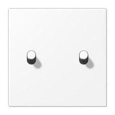 JUNG - PLACA 1X2 CILÍNDRICO 1912 BLANCO MATE