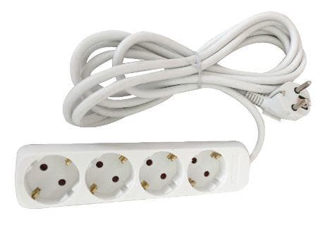 TRADEFORCE - BASE MULTIPLE 4 VIAS SCHUKO 16A/250V IP20 BL 3M