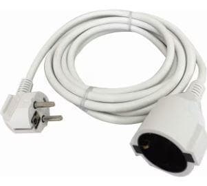 TRADEFORCE - ALARGADOR SCHUKO PVC IP20 3M BLANCO 3G1.5 H05VV-F