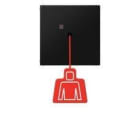 JUNG - PULSADOR CON TIRADOR LS NEGRO MATE