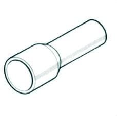 INTERFLEX - Puntera cable simple 1,5mm² L18 aislado negro