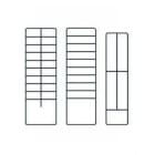 INTERFLEX - PACK 975 U. ETIQUETA AUTOAD. 17X15 MM BLANCA P/APARELL. EXT.
