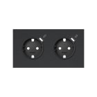 SIMON - Kit frontal SIMON 100 - EMPOTRAR 2 elementos 2 bases con carga USB C