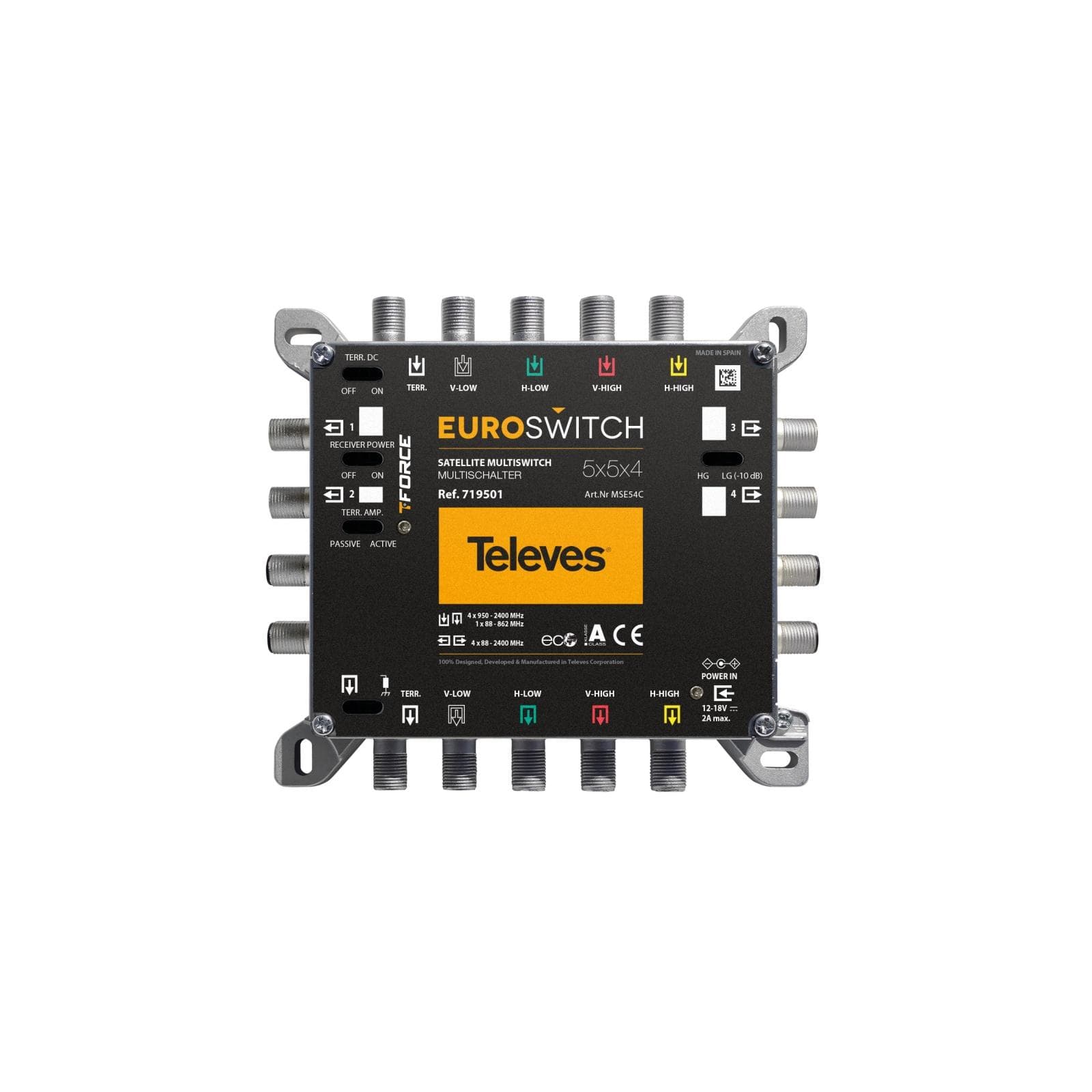 TELEVES - MULTISWITCHES EUROSWITCH 5X5X4 "F" TERMINAL/CASCADA