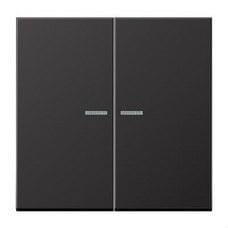 JUNG - TECLA PULSADOR DOBLE LS CON VISOR A DARK