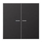JUNG - TECLA PULSADOR DOBLE LS CON VISOR A DARK