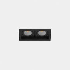 LEDS-C4 - Downlight MULTIDIR TRIM SMALL DOUBLE 21.4W blanco cálido 3000K CRI 90 24.5º DALI-2 negro IN IP20 / OUT IP54 2288lm