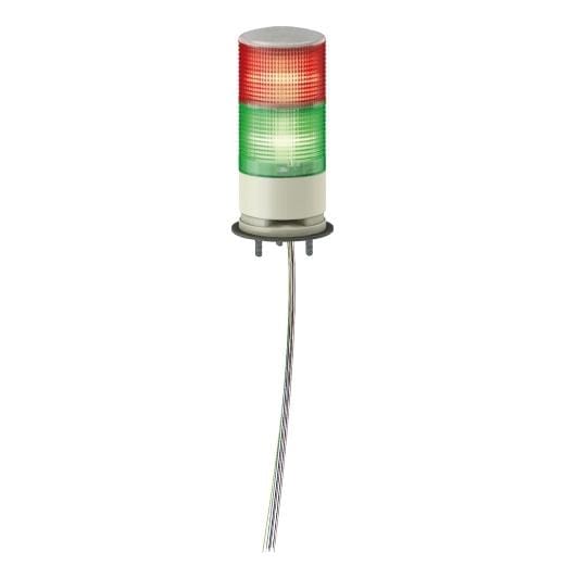 Schneider Electric - Baliza de señalización monolítica, Harmony XVG, 60mm, rojo verde, luz fija, montaje en base, IP53, 24V AC/DC