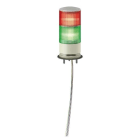 Schneider Electric - Baliza de señalización monolítica, Harmony XVG, 60mm, rojo verde, luz fija, montaje en base, IP53, 24V AC/DC