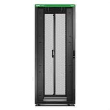 APC by Schneider Electric - Easy Rack 800 mm / 42U / 1200 mm, con techo, ruedas, pies y 4 soportes, sin paneles laterales, parte inferior, negro