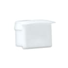JISO - Tapa lateral sin orificio PRO para disipadores de calor 7130P color blanco técnico
