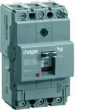 HAGER - INTERRUPTOR AUTOMÁTICO X160 3P3D 40KA 160A TM REGU