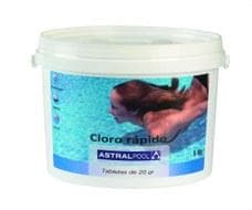 ASTRALPOOL - TABLETAS CLORO RÁPIDO (EN BOTE 5KG)