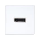 SIMON - Conector Displayport 2.0 hembra-hembra con placa embellecedora blanco Simon K45
