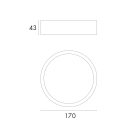 JISO - PRO 26314 - Downlight Técnico - LED SMD - 14W - CCT (2700-3000-4000)K - Driver incluido ON-OFF - Color Negro