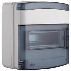 SOLERA - CAJA DE  DISTRIBUCIÓN ESTANCA  GRIS DE 9 ELEMENTOS.