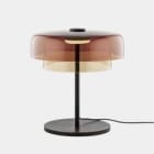 LEDS-C4 - Luminaria sobremesa Levels 2 cuerpos LED 14.7 SW 2700-3000-4000K 3 STEPS DIMMING negro 971lm