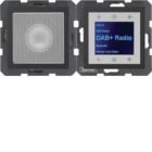 HAGER - RADIO TOUCH DAB+/BT Y ALT B S/B ANTRACITA