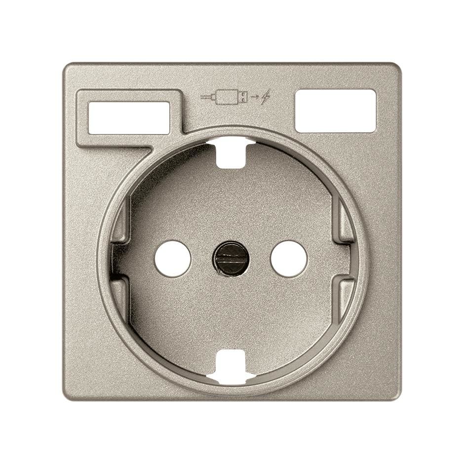 SIMON - Tapa base enchufe schuko SERIE 82 - EMPOTRAR con 2 USB C + A