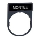 Schneider Electric - Porta leyenda 30 x 40 mm con leyenda 8 x 27 mm con marca MONTEE