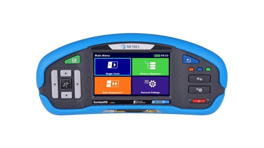 METREL - Kit comprobador multifunción MI 3155 EU EurotestXDs para instalaciones industriales