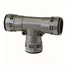 INTERFLEX - Distribuidor en T poliamida TSD DN 3 DE 36 gris