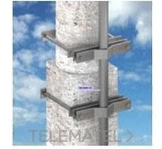 APLICACIONES TECNOLOGICAS - ANCLAJE MÁSTIL CUADRADO 25 CM (3 SOPORTES) GALV