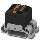 PHOENIX CONTACT - Bloque para distribución PTFIX 10/6X4-NS35A BK tensión nominal 450V 32A conexión push-in negro