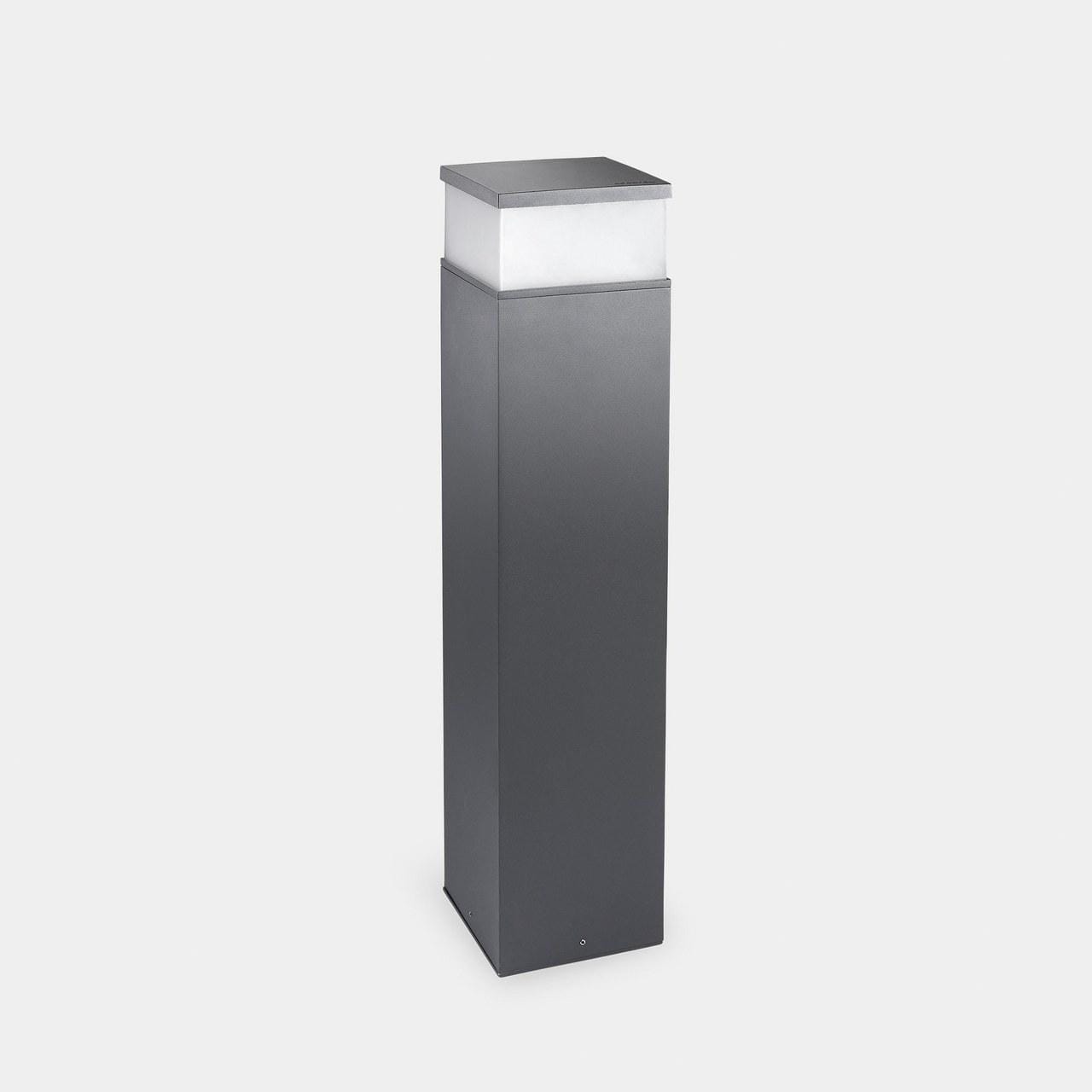 LEDS-C4 - Baliza IP65 Cubik LED 650mm LED 17.5 SW 2700-3200-4000K ON-OFF gris urbano 1291lm