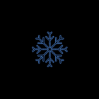 PRILUX - Motivo decorativo STAR FLAKE azul 80cm
