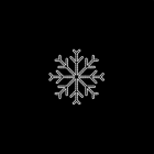 PRILUX - Motivo decorativo STAR FLAKE blanco 120cm