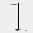 LEDS-C4 - Luminaria pie de salón Tubs LED 9.5 blanco cálido 2700K TOUCH DIMMING negro 435lm