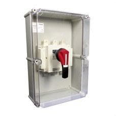 GAVE - INTERRUPTOR 3PX200 EN CAJA POLIESTER TAPA TRANSPARENTE