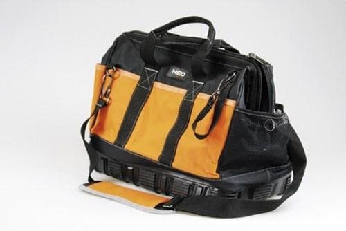 PROIMAN - BOLSA PORTA-HERRAMIENTAS LONA REFORZADA NARANJA-NEGRA 400X220X315