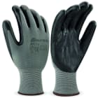 PROIMAN - GUANTE NYLON RECUBIERTO DE NITRILO NEGRO-GRIS T.9