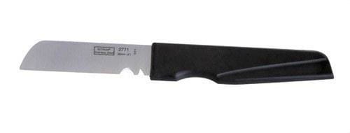 PROIMAN - CUCHILLO RECTO ELECTRICISTA MANGO PLASTICO HUELLA PELADO REFORZADO
