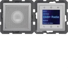 HAGER - RADIO TOUCH DAB+/BT Y ALT B Q ALUMINIO