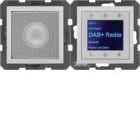 HAGER - RADIO TOUCH DAB+/BT Y ALT B S/B ALUMINIO