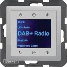 HAGER - RADIO TOUCH DAB+/BT BERKER Q.X ALUMINIO