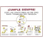 PROIMAN - SEÑAL PVC 5 REGLAS DE ORO 420X297