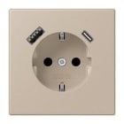 JUNG - ENCH.USB TIPO AC LC32142 TONO NAT.CLR.