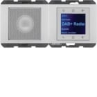 HAGER - RADIO TOUCH DAB+/BT Y ALT B K ALUMINIO