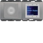 HAGER - RADIO TOUCH DAB+/BT Y ALT B K ACERO