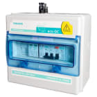 TOSCANO - Cuadro fotovoltaica 1 string/1 MPPT, fusible, transitoria 15kA T2 1000V DC; trifásico 400V 32A, dif. A 30mA, trans. 15kA, sin sobretensión