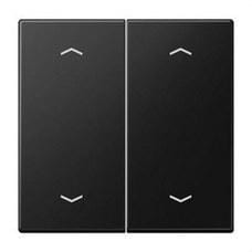 JUNG - TECLA DOBLE PERSIANA LS NEGRO MATE