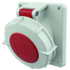 MENNEKES - Base enchufe semiempotrable 32A 5P 6H 400V TA, IP67, rojo