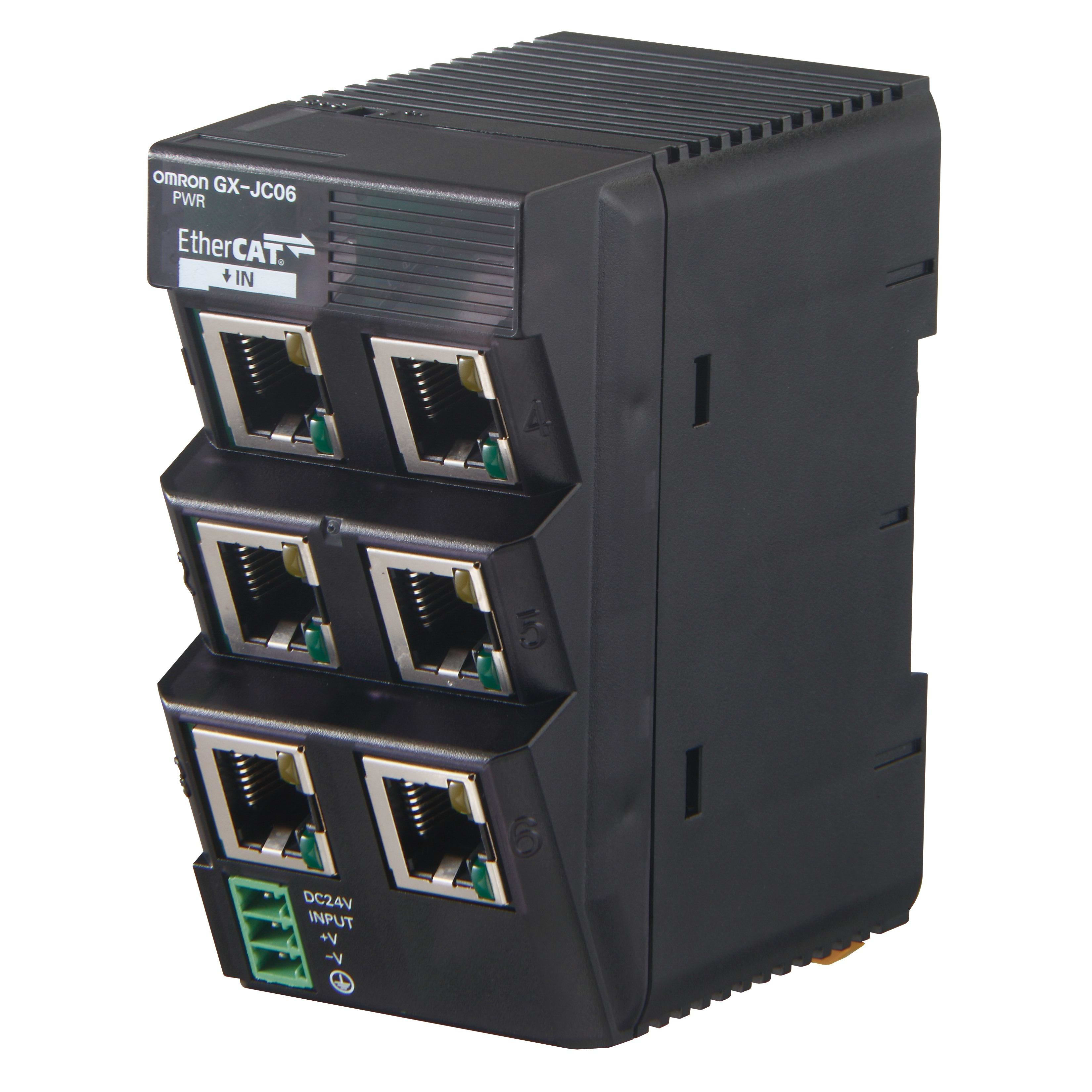 OMRON - DERIVADOR 3 LÍNEAS ETHERCAT 6 PUERTOS GX-JC06